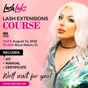 Lash Extensions Course- Boca Raton, FL August 14, 2022 Lash Luks 