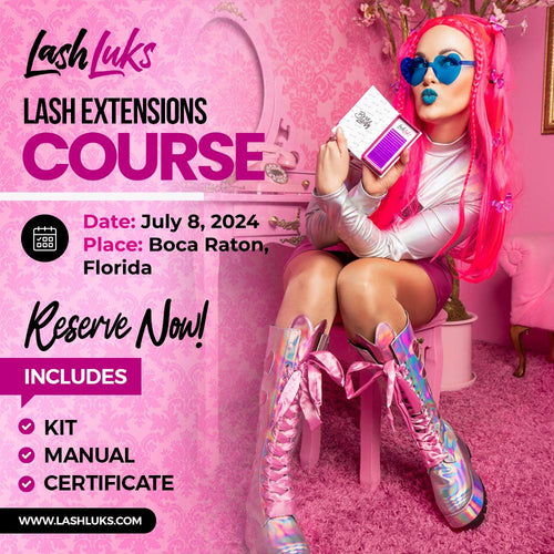 Lash Extensions Course- Boca Raton, FL July 8, 2024.