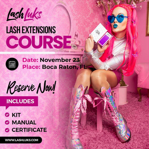 Lash Extensions Course - Boca Raton, FL Nov 23, 2025